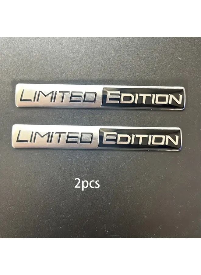 Red 2pcs Car Emblems Aluminum Tail Light Stickers For Racing Sports Trucks Motorcycles - Image 5